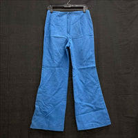 Wmns 60s Vintage THE VILLAGER Wool Funky Blue Flare Pants Sz 12