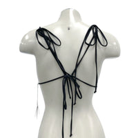 NWT Wmns Mare Perpetua FREE PEOPLE Black Bikini Swimsuit Top Sz XL MSRP$75