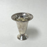 Sheffield 3" Silver Toothpick Cup w Perforated Rim