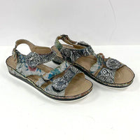 L'Artiste Spring Step Jeolina Grym Floral Sandals Women's Size 10