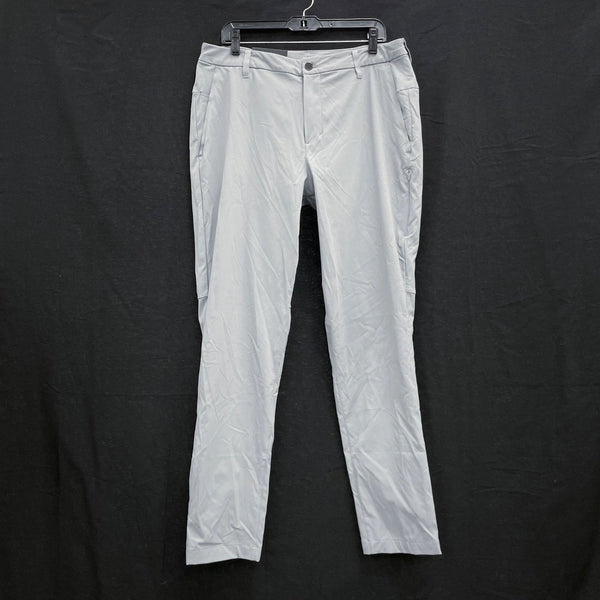 NWT Mens LULULEMON Light Gray Commission Classic Tapered Golf Pants Sz 35x34