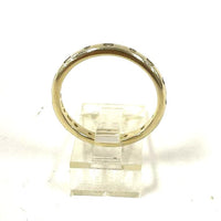 Gold Over 925 Sterling Sz 8 Vermeil CZ Stardust 2.7mm Stacker Ring, 2.46g