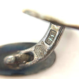 Antique Dutch 835 Silver Patterned Cuff Links In Original Rotterdam Box, 9.84g