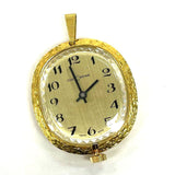 Gold Tone CustomTime Pendant Watch Swiss Made, Working/Runs