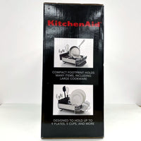 KitchenAid Black Compact 3 Compartment Dish-Drying Rack in Box