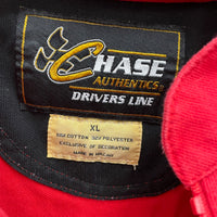 Mens 90s Vintage CHASE AUTHENTICS Nascar Racing Embroidered Jersey Shirt Sz XL
