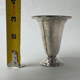 Sheffield 3" Silver Toothpick Cup w Perforated Rim