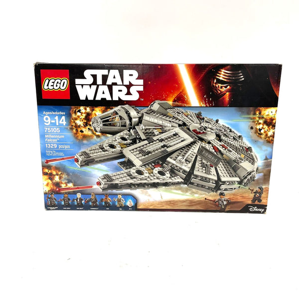 Open Box Sealed Bags LEGO Star Wars 75105 Millennium Falcon; Retired Set