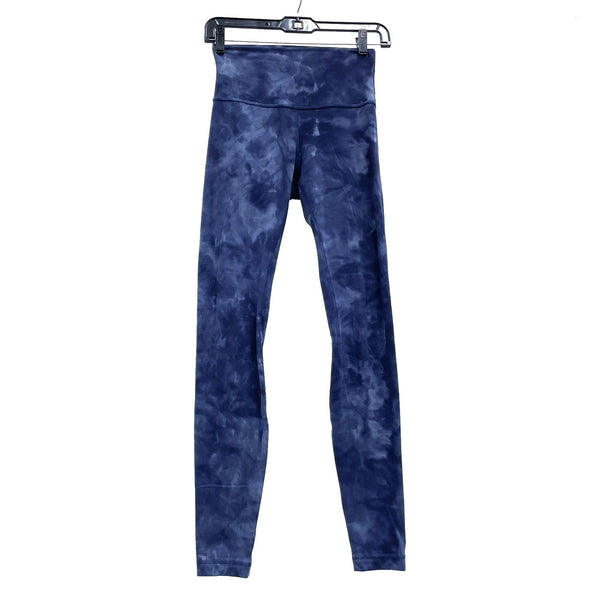 Wmns LULULEMON Blue Diamond Tie Dye Align Pant Leggings Sz 4