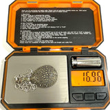 Sterling Silver 20" Domed Pear-Shape Marcasite Open-Back Pendant Necklace,16.96g