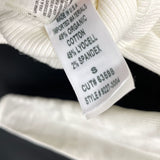 Wmns CITIZENS OF HUMANITY Off Whited Asymmetric Ribbed Keyhole Long Sleeve Top S