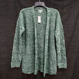 NWT Wmns MAURICES Forest Green Knit Open Front Cardigan Sweater Sz S MSRP$44.9