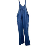 Mens CARHARTT Blue Denim Jean Workwear Rugged Flex Logger Bib Overalls Sz 50x32