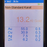 14K Yellow Gold 18" CZ Birthstone Ring Charm Necklace w Bead Spacers, 2.84g