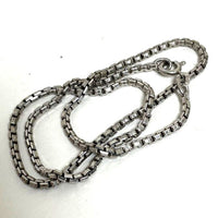 15" Sterling Silver 2.4mm Box Chain Necklace, 10.15g