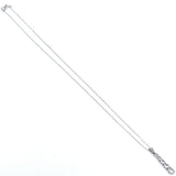 Sterling Silver 18" White Spinel 5-Stone Journey Necklace By Ross-Simons, 2.44g