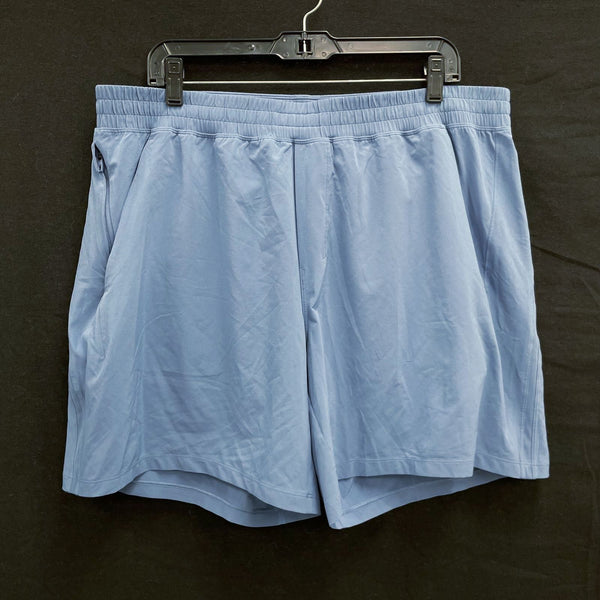 Mens LULULEMON Dusty Blue Pace Breaker Linerless Athletic Running Shorts Sz XXL