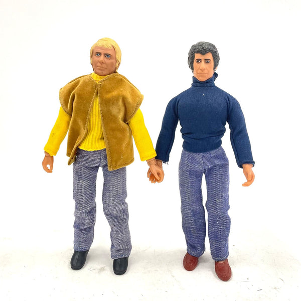 VNTG 1976 Mego Corp Starsky & Hutch 8" Posable Action Figures - Set of 2