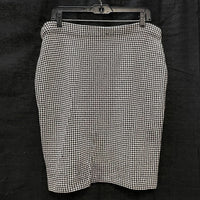 Wmns Vintage St. JOHN Collection by Marie Gray Knit Houndstooth Skirt Sz 8