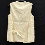 NWT Dissh Cream Longline Linen Blend Vest Women’s Sz 6