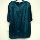 NWT BCBGENERATION Jewel Tone Green Satin & Crepe Sheath Dress Women’s Sz XS