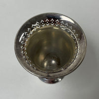 Sheffield 3" Silver Toothpick Cup w Perforated Rim