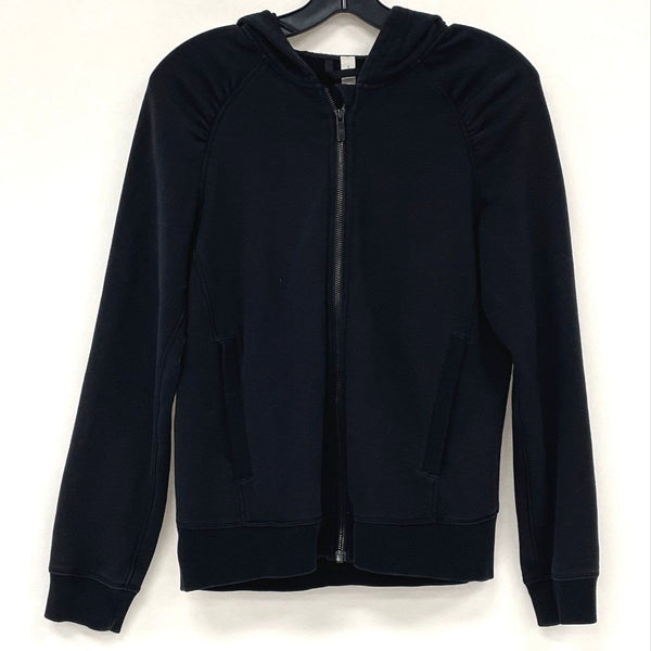 Lululemon Black Cool & Collected Jacket Full Zip Hooded Sweatshirt Women’s Sz 6