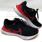 Nike React Infinity Flyknit Black & Red Sneakers Men’s Sz 7.5