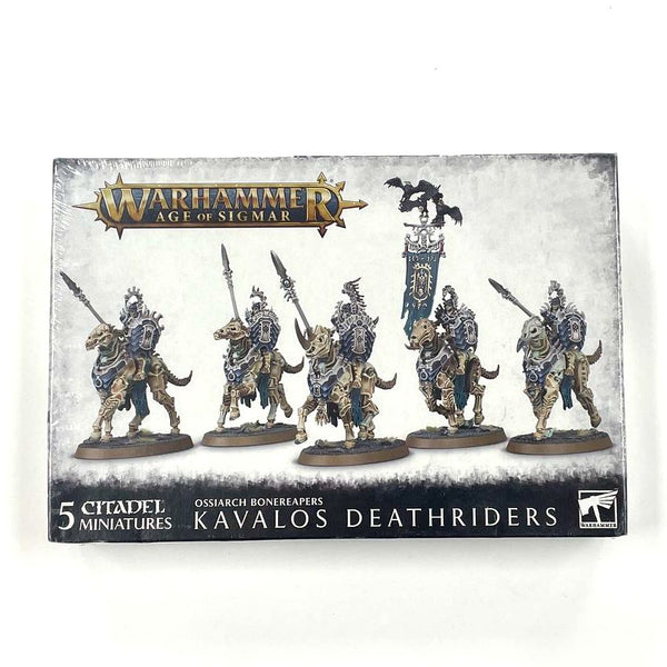 Warhammer Age of Sigmar Kavalos Deathriders Ossiarc Bonereapers 5 Miniatures Set