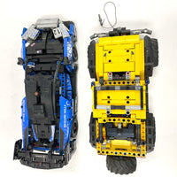 2 Constructed LEGO Technic Vehicles; 42122 Jeep Wrangler 42123 McLaren Senna GTR