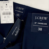NWT J.Crew Navy Blue 9” Inseam Tech Short Men’s Sz 38