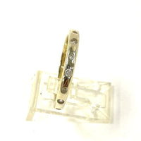Gold Over 925 Sterling Sz 8 Vermeil CZ Stardust 2.7mm Stacker Ring, 2.46g