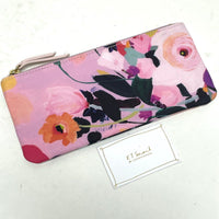 NWT Anthropologie KT Smail Floral Cosmetic Pouch