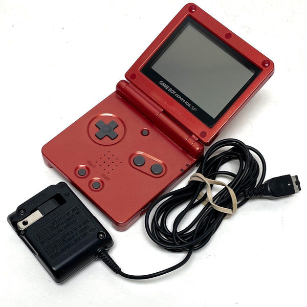 Nintendo GameBoy Advance SP, Red, System w/ Charger, Works-TESTED