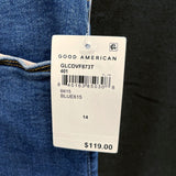 NWT Wmns GOOD AMERICAN Blue Denim Good Legs Skinny Crop Jeans Sz 14 MSRP$119