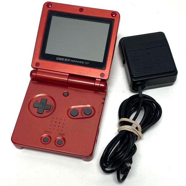 Nintendo GameBoy Advance SP, Red, System w/ Charger, Works-TESTED