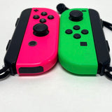 Nintendo Switch JoyCon Controller Pair w Wrist Straps - TESTED