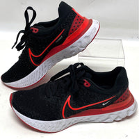 Nike React Infinity Flyknit Black & Red Sneakers Men’s Sz 7.5