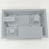 LEGO Baseplate, Raised 32 x 48 x 6 With Level Front; Light Gray From Set 7892