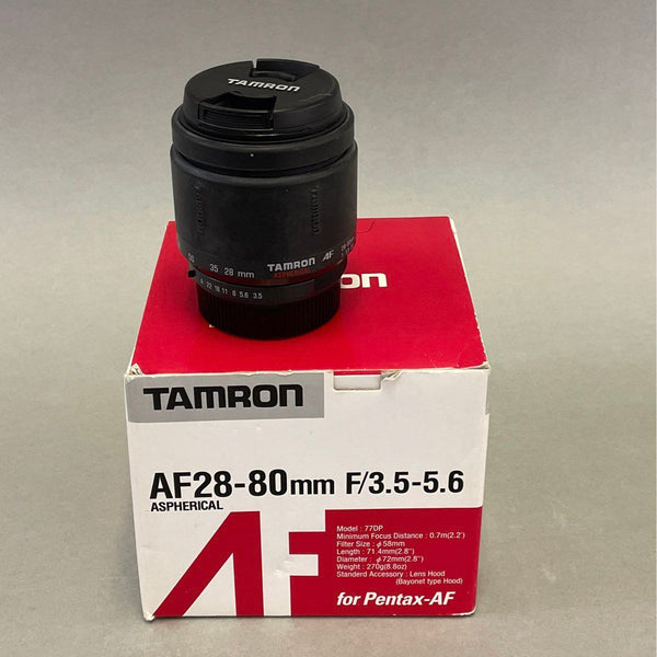 Tamron Aspherical AF 28-80mm 1:3.5-5.6 for Pentax AF Lens w/ Box-TESTED