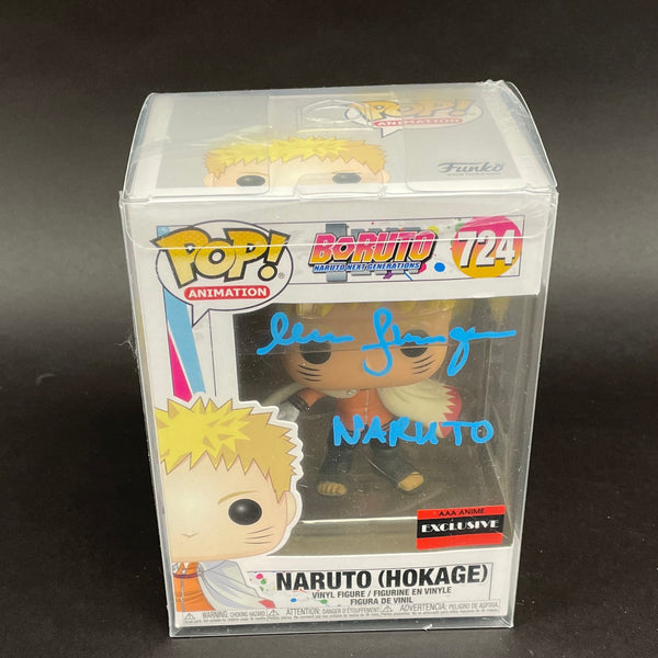 Funko Pop Naruto Hokage Anime Figure 724 SIGNED By Maile Flanagan w Case