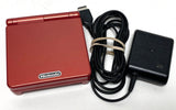 Nintendo GameBoy Advance SP, Red, System w/ Charger, Works-TESTED