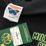 NWT Mens UNFINISHED LEGACY x MILWAUKEE BUCKS Black NBA Hoodie Sweatshirt Sz 2X