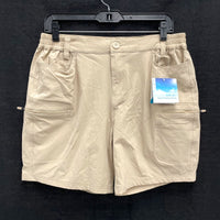 NWT Wmns WILLIT Khaki Tan UPF50+ Active Outdoor Shorts Sz L