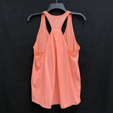 Wmns LULULEMON Coral Pink Lightweight Active Casual Racerback Tank Top Sz 8