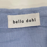 Bella Dahl Women’s Blue Button Front Short Sleeve Shirt