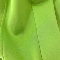 Wmns BETSEY JOHNSON Lime Green Retro Sleeveless Pleated Zip Up A-Line Dress Sz 4