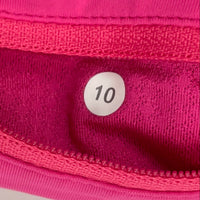 Lululemon Pink Green Plaid Pleated Athletic Skirt Women’s Sz 10
