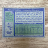 1972 Andy Russell Topps 330 Pittsburgh Steelers Card - light wear