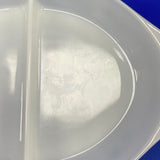 Vintage Pyrex Snowflake 1.5 QT Divided Dish w Lid